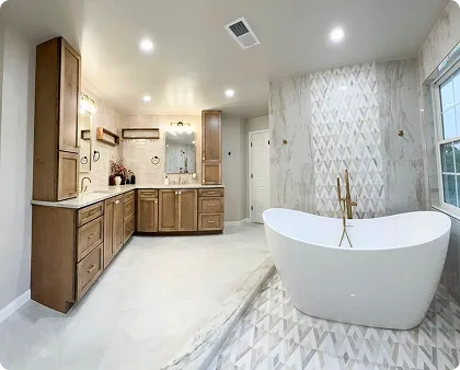 Luxurious bathroom remodel in Maryland